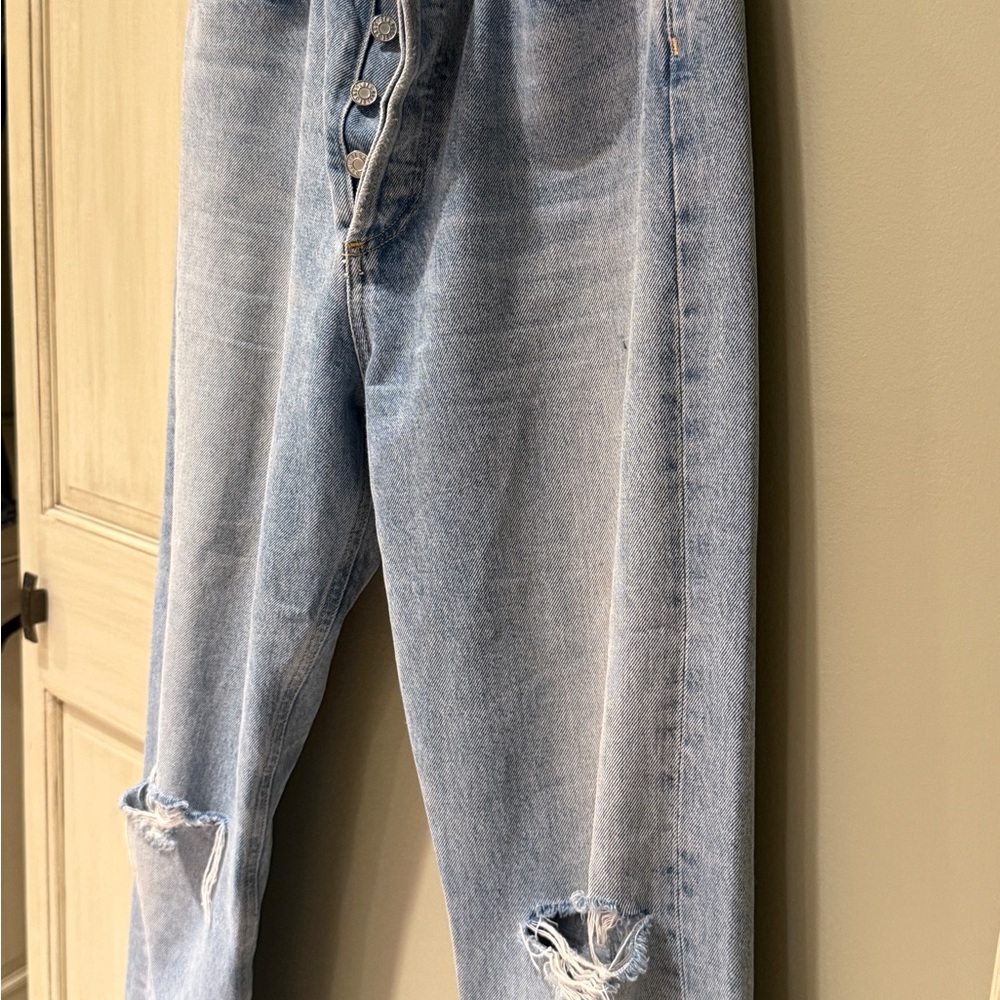 Women’s Agolde 90’s Jeans size 27 button fly cropped denim - Picture 12 of 16